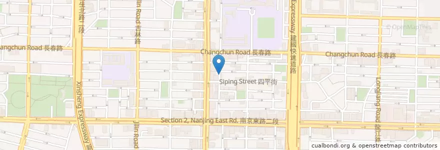 Mapa de ubicacion de 楊記雲泰料理 en 台湾, 新北市, 台北市, 中山区.