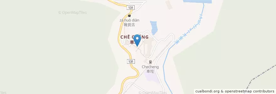 Mapa de ubicacion de 車埕小飯店 en Тайвань, Тайвань, Наньтоу, 水里鄉.