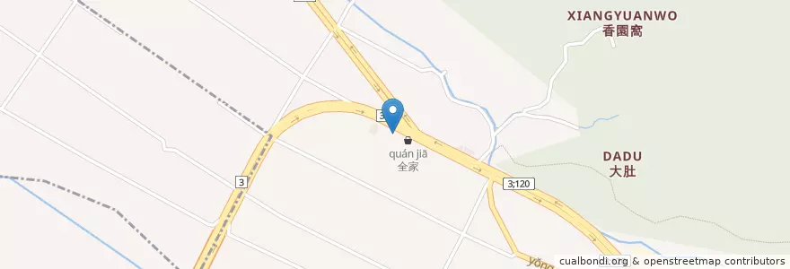 Mapa de ubicacion de 台灣中油 en Tayvan, 臺灣省, 新竹縣, 橫山鄉.