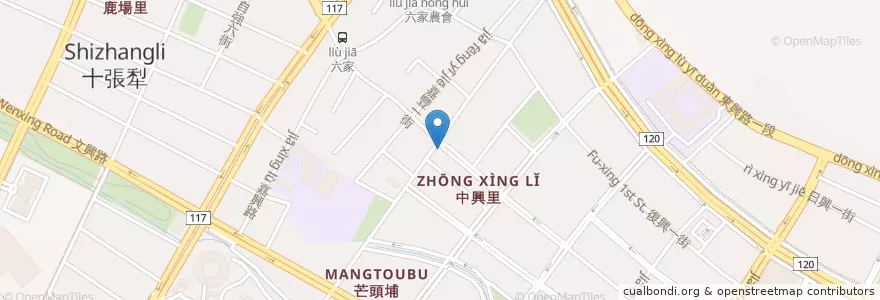 Mapa de ubicacion de 竹北嘉豐郵局 en Taiwan, Taiwan, 新竹縣, Zhubei.