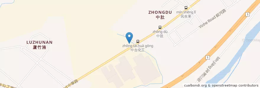 Mapa de ubicacion de 台灣中油 en 臺灣, 臺灣省, 苗栗縣, 頭份市.