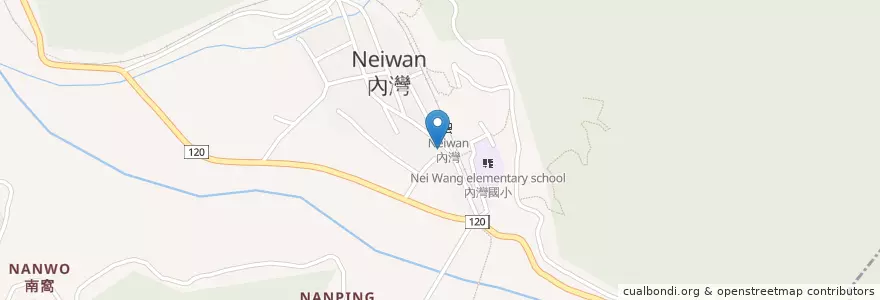 Mapa de ubicacion de OK-Mart en Taiwan, Taiwan, 新竹縣, 橫山鄉.