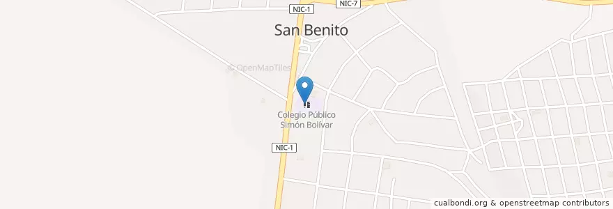 Mapa de ubicacion de Colegio Público Simón Bolívar en ニカラグア, マナグア県, Tipitapa (Municipio).