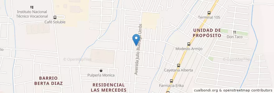 Mapa de ubicacion de Bar Dragón en Nicaragua, Departamento De Managua, Managua (Municipio).