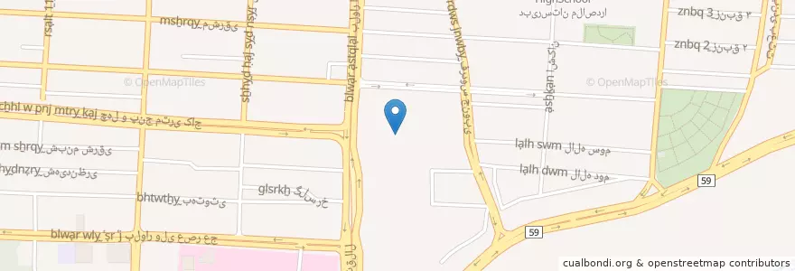 Mapa de ubicacion de پارکینگ en イラン, アルボルズ, شهرستان کرج, بخش مرکزی شهرستان کرج, کرج.