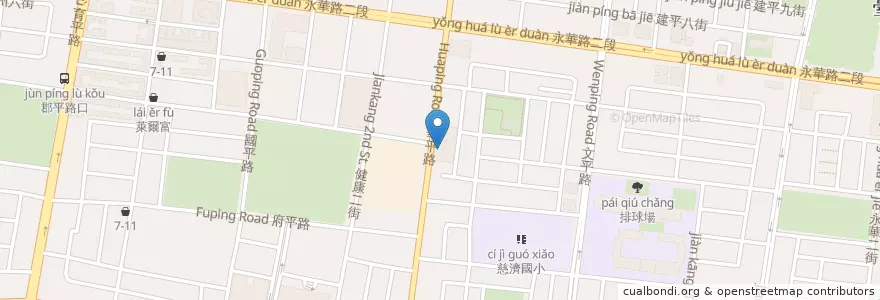 Mapa de ubicacion de 府城食府 en Taiwan, Tainan, Distretto Di Anping.