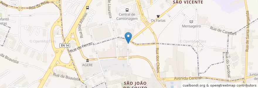 Mapa de ubicacion de Velhos Tempos en Португалия, Северный, Braga, Каваду, Braga.