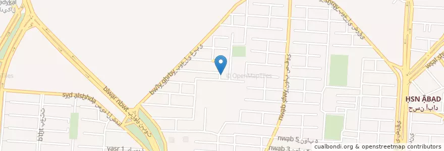 Mapa de ubicacion de مسجد امام علی en イラン, アルボルズ, شهرستان کرج, بخش مرکزی شهرستان کرج, کرج.