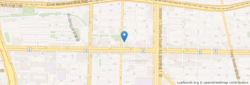 Mapa de ubicacion de 爭鮮迴轉壽司 en Taiwan, 新北市, Taipé, 大安區.