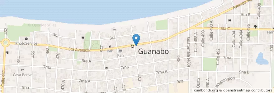 Mapa de ubicacion de Rumbo Cinema en Cuba, La Habana, Habana Del Este.