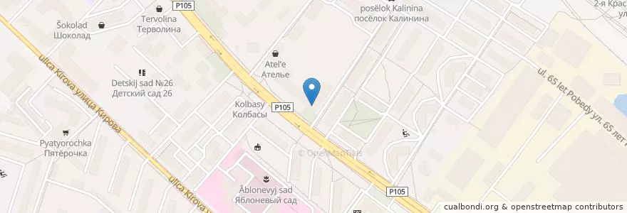 Mapa de ubicacion de Промсвязьбанк en Rusland, Centraal Federaal District, Oblast Moskou, Городской Округ Люберцы.