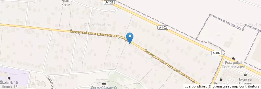 Mapa de ubicacion de Быковская сельская библиотека en Rusia, Distrito Federal Central, Óblast De Moscú, Раменский Городской Округ.
