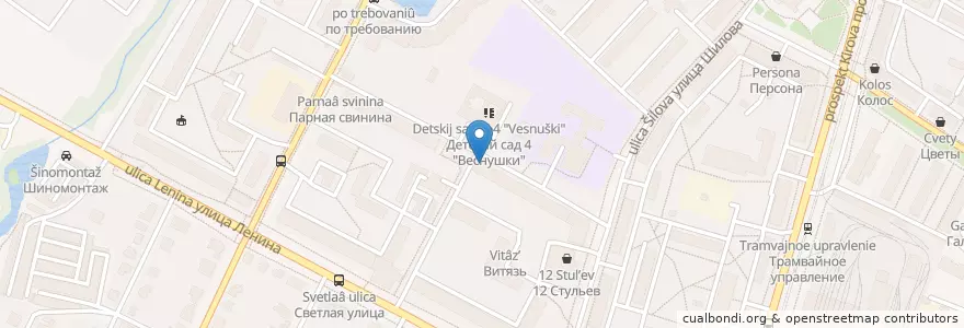 Mapa de ubicacion de Детская городская библиотека №6 en Rusland, Centraal Federaal District, Oblast Moskou, Коломенский Городской Округ.