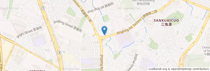 Mapa de ubicacion de 聖安宮 en Taiwan, 新北市, Taipé, 文山區.