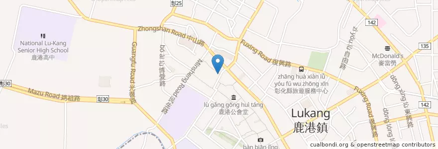 Mapa de ubicacion de 有應公 en Taiwan, Taiwan, Landkreis Changhua, 鹿港鎮.