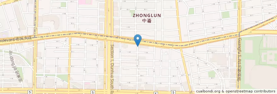 Mapa de ubicacion de 関白酒場 en 臺灣, 新北市, 臺北市, 大安區.