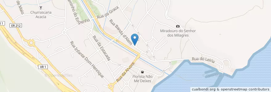 Mapa de ubicacion de bar o aluviao en Portugal, Machico, Machico.