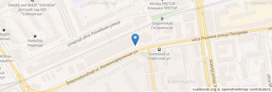 Mapa de ubicacion de G.F. Cooper en ロシア, シベリア連邦管区, ノヴォシビルスク州, ノヴォシビルスク管区.