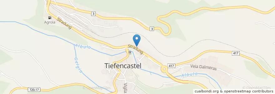 Mapa de ubicacion de Raiffeisen en Switzerland, Grisons, Albula, Albula/Alvra.