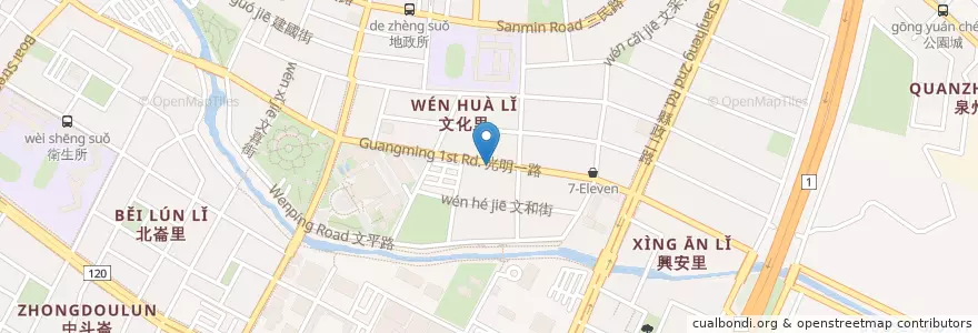Mapa de ubicacion de 聚 北海道昆布鍋 en 台湾, 台湾省, 新竹県, 竹北市.