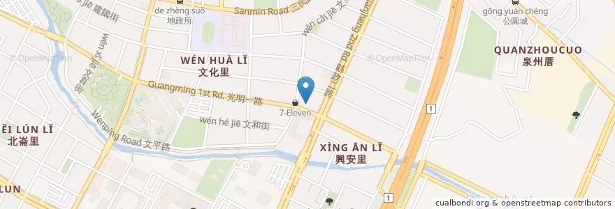 Mapa de ubicacion de 夏慕尼：新香榭鐵板燒 en Taiwán, Provincia De Taiwán, Condado De Hsinchu, 竹北市.