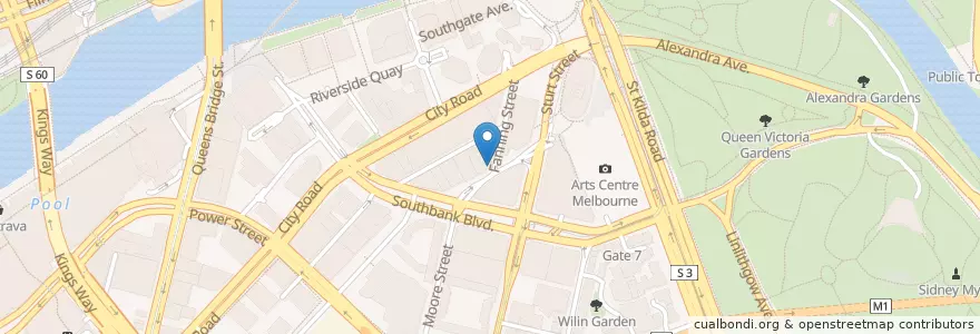 Mapa de ubicacion de 5 Solars en Australia, Victoria, City Of Melbourne.