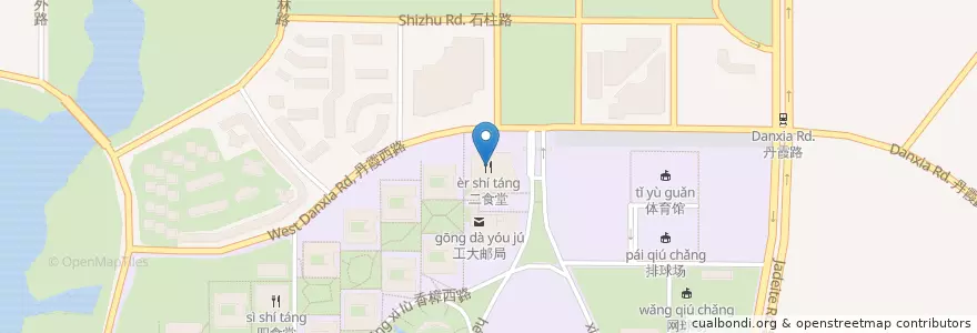 Mapa de ubicacion de 二食堂 en 中国, 安徽省, 合肥市, 蜀山区 (Shushan), 合肥市区, 合肥经济技术开发区, 芙蓉社区.