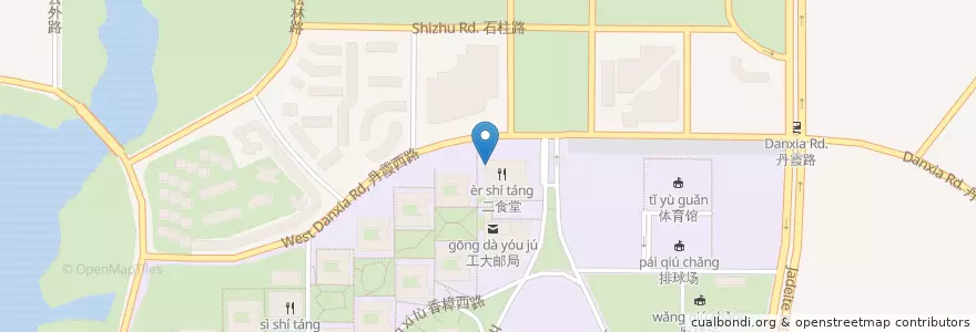 Mapa de ubicacion de 清真餐厅 en 中国, 安徽省, 合肥市, 蜀山区 (Shushan), 合肥市区, 合肥经济技术开发区, 芙蓉社区.