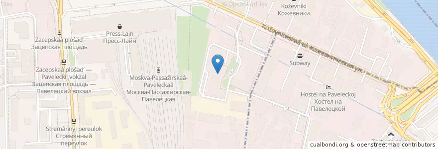 Mapa de ubicacion de Smart food en روسیه, Центральный Федеральный Округ, Москва, Центральный Административный Округ, Район Замоскворечье.