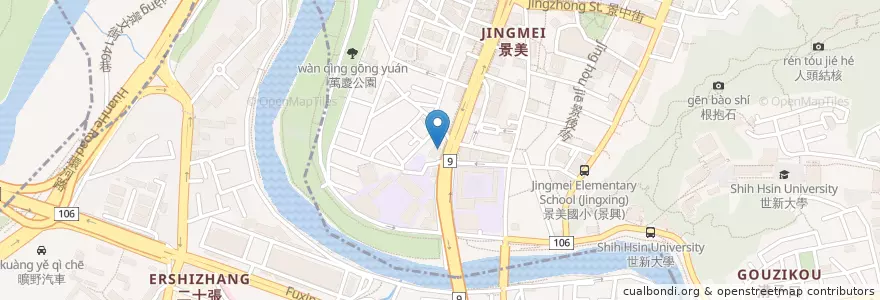 Mapa de ubicacion de 長青中醫診所 en 臺灣, 新北市, 文山區.