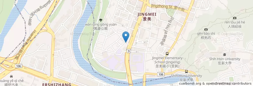 Mapa de ubicacion de 陶媽溫州大餛飩 en Taiwan, Nuova Taipei, 文山區.