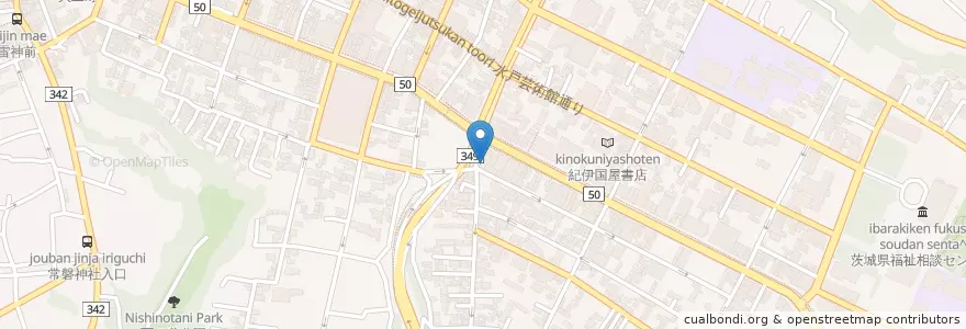 Mapa de ubicacion de ライトハウス en Giappone, Prefettura Di Ibaraki, 水戸市.
