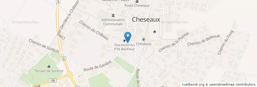 Mapa de ubicacion de Galion´s Pub en Suíça, Vaud, District De Lausanne, Cheseaux-Sur-Lausanne.