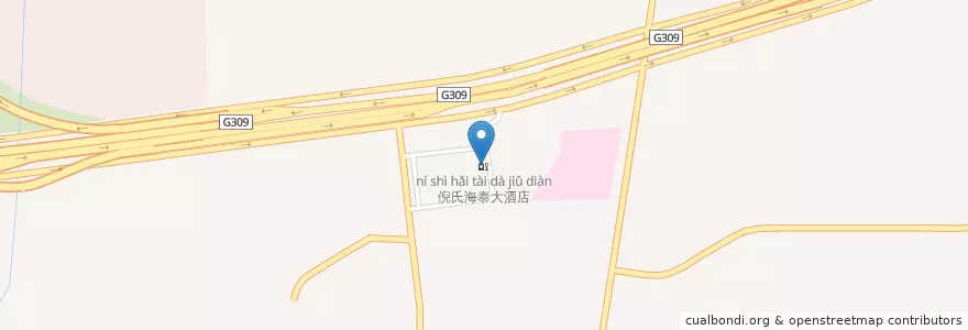 Mapa de ubicacion de 倪氏海泰大酒店 en 中国, 山东省, 济南市, 历下区, 姚家街道.