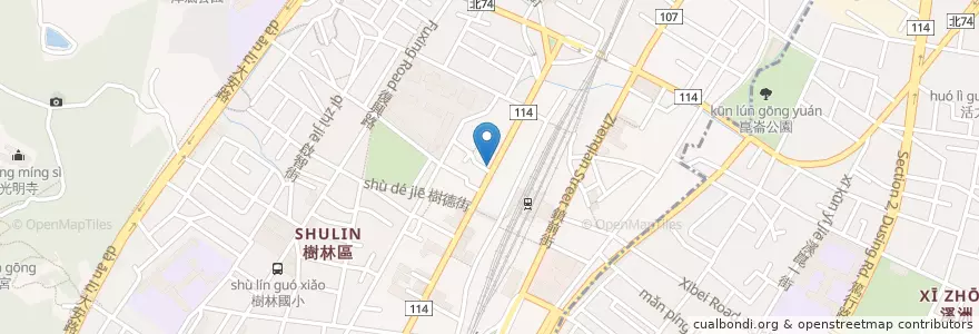 Mapa de ubicacion de 回春藥師藥局 en Taiwán, Nuevo Taipéi, 樹林區.