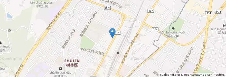 Mapa de ubicacion de 鄭仲欽皮膚科診所 en Тайвань, Новый Тайбэй, 樹林區.