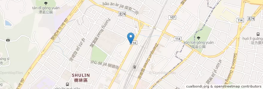 Mapa de ubicacion de 頂呱呱 en Taiwan, Nuova Taipei, Distretto Di Shulin.