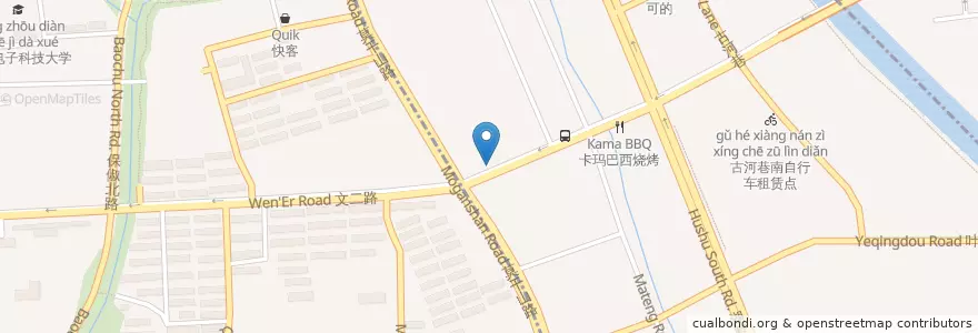 Mapa de ubicacion de 浙江省新华医院 en Chine, Zhejiang, Hangzhou.