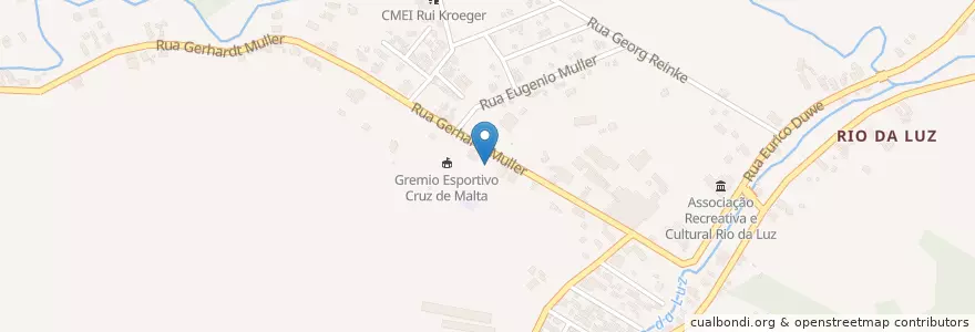 Mapa de ubicacion de Escola Municipal Helmuth Guilherme Duwe en برزیل, منطقه جنوب برزیل, سانتا کاتارینا, Região Geográfica Intermediária De Joinville, Microrregião De Joinville, Jaraguá Do Sul.