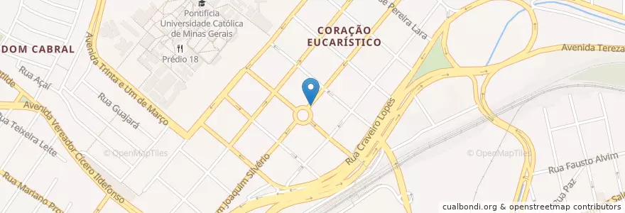 Mapa de ubicacion de Subway en ブラジル, 南東部地域, ミナス ジェライス, Região Geográfica Intermediária De Belo Horizonte, Região Metropolitana De Belo Horizonte, Microrregião Belo Horizonte, ベロオリゾンテ.