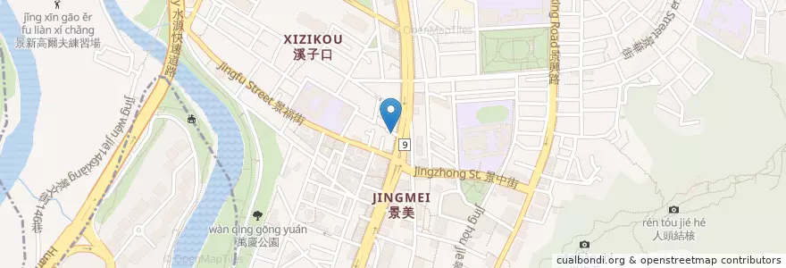 Mapa de ubicacion de 老凃食堂 en 台湾, 新北市, 台北市, 文山区.