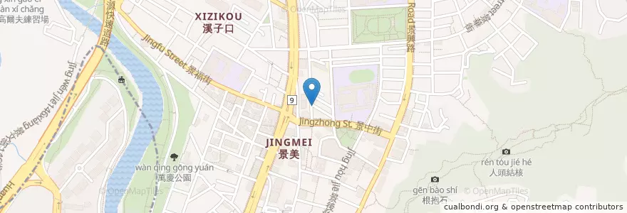 Mapa de ubicacion de 三媽臭臭鍋 en تايوان, تايبيه الجديدة, تايبيه, 文山區.