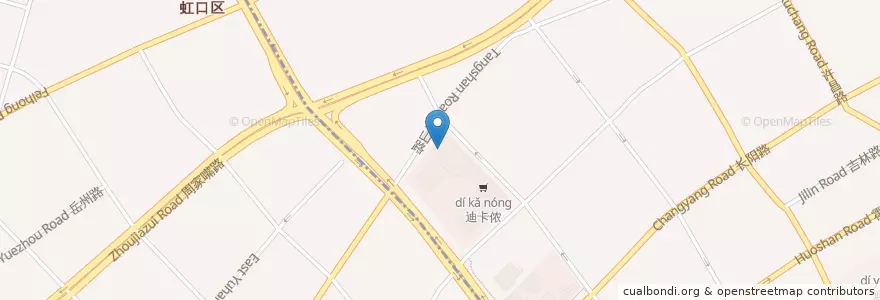 Mapa de ubicacion de 麦当劳 en China, Shanghai, Yangpu.