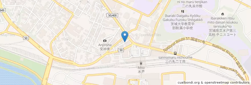 Mapa de ubicacion de 環翠 酒処 en ژاپن, 茨城県, 水戸市.