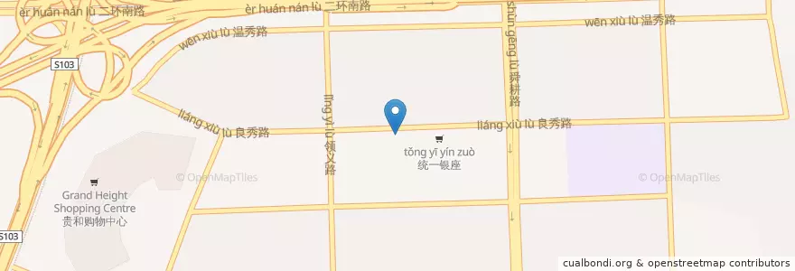 Mapa de ubicacion de 鲁西南风味楼 en 中国, 山东省, 济南市, 市中区, 十六里河街道.