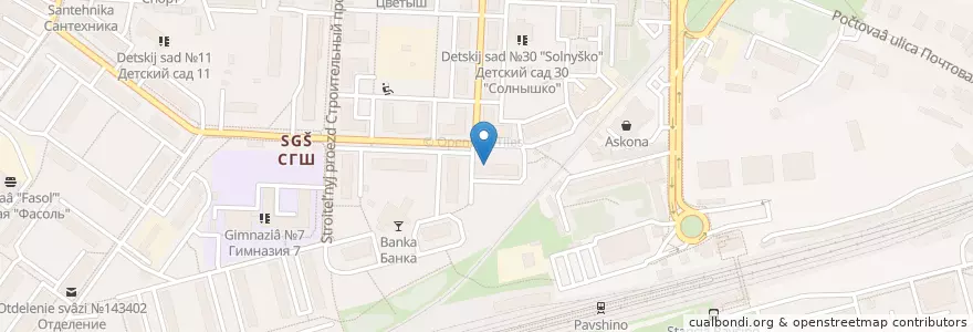 Mapa de ubicacion de Фармадар en 俄罗斯/俄羅斯, Центральный Федеральный Округ, 莫斯科州, Городской Округ Красногорск.