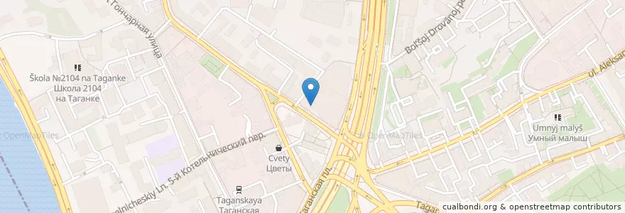 Mapa de ubicacion de Стейкс en ロシア, 中央連邦管区, モスクワ, Центральный Административный Округ, Таганский Район.