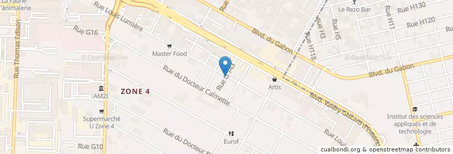 Mapa de ubicacion de La Suite en ساحل عاج, آبیجان, Marcory.
