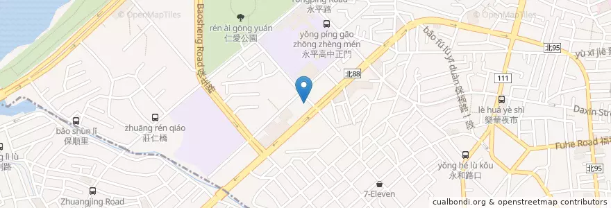 Mapa de ubicacion de 海力士 en تايوان, تايبيه الجديدة, 永和區.