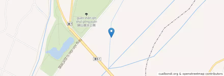 Mapa de ubicacion de 關山鎮 en تايوان, مقاطعة تايوان, مقاطعة تايتونغ, 關山鎮.